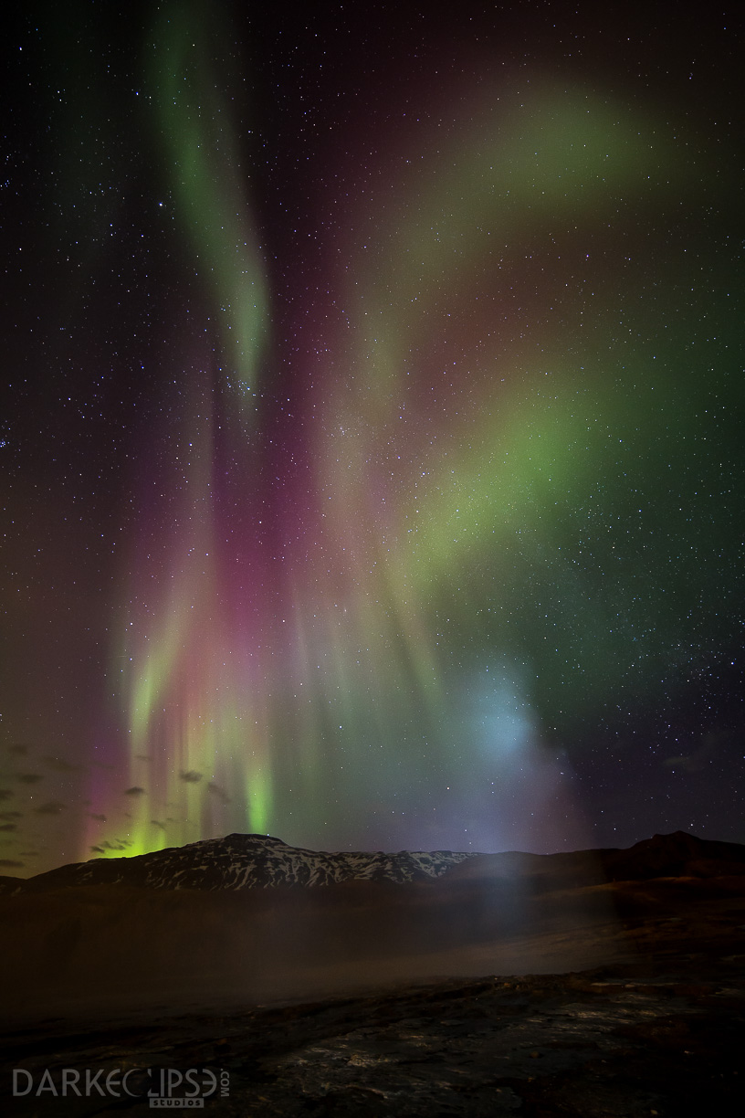 Strokkur Northern Lights 0227-3498